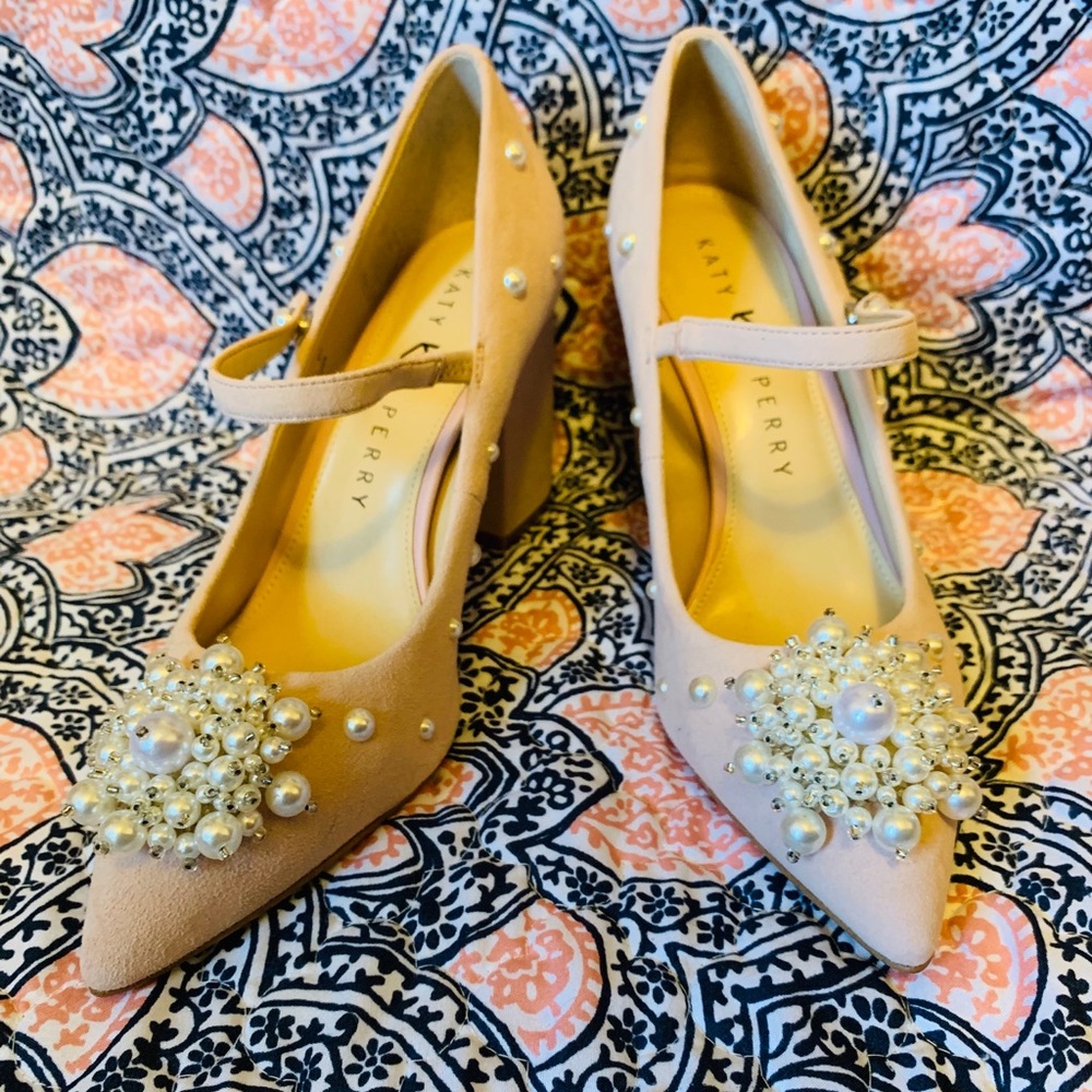 Baby pink with pearl heels